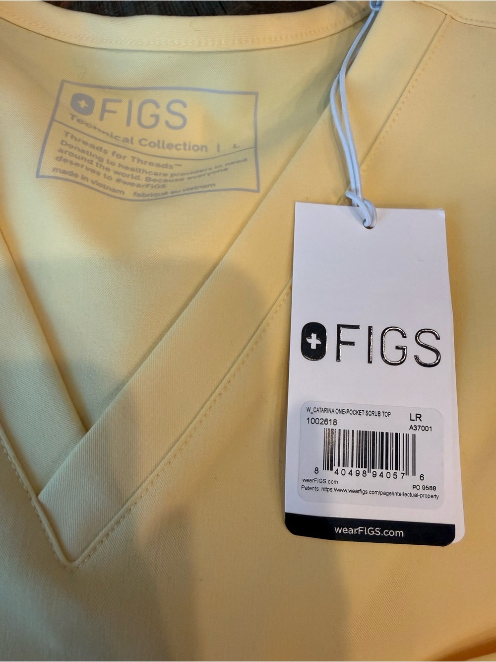 FIGS Butter Yellow 3 Piece Set Tops New with tags, Isabel bottoms NWOT - Picture 5 of 7